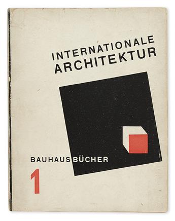 BAUHAUS. Gropius, Walter, Moholy-Nagy, Laszlo; et al. Bauhausbücher. Numbers 1-4.